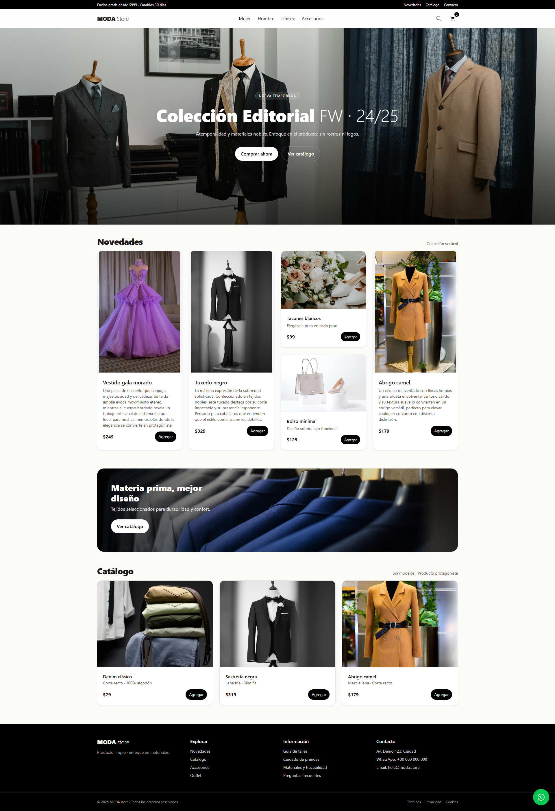 E-commerce Moda