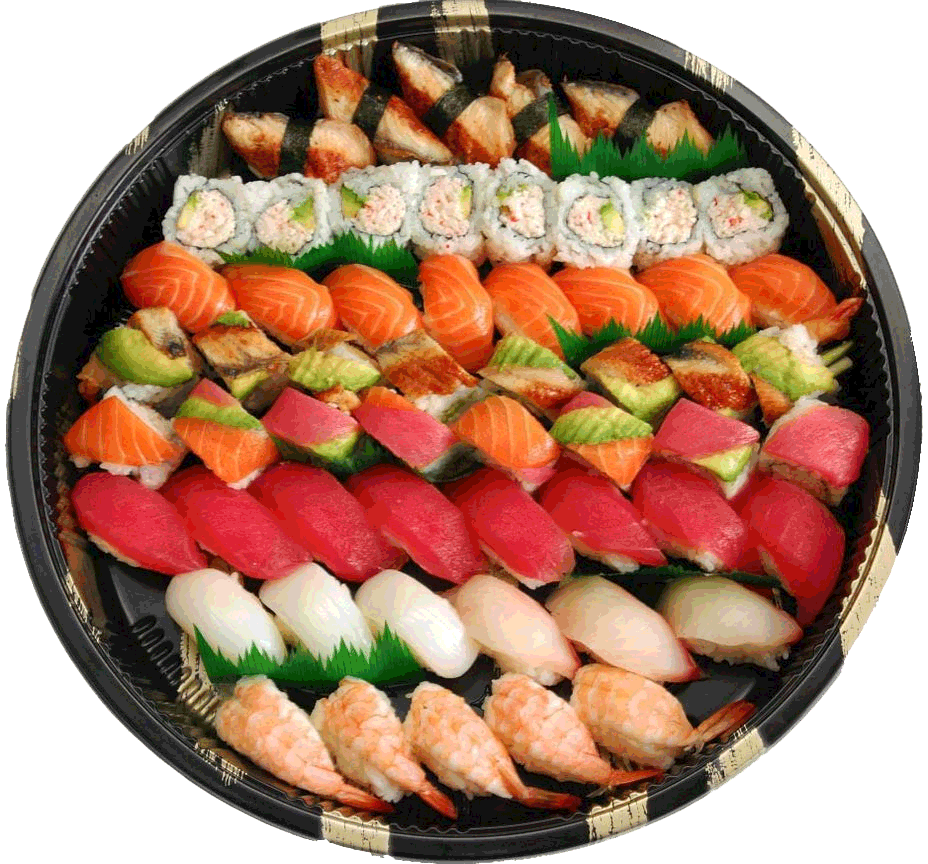 Exhibición de maestría en sushi